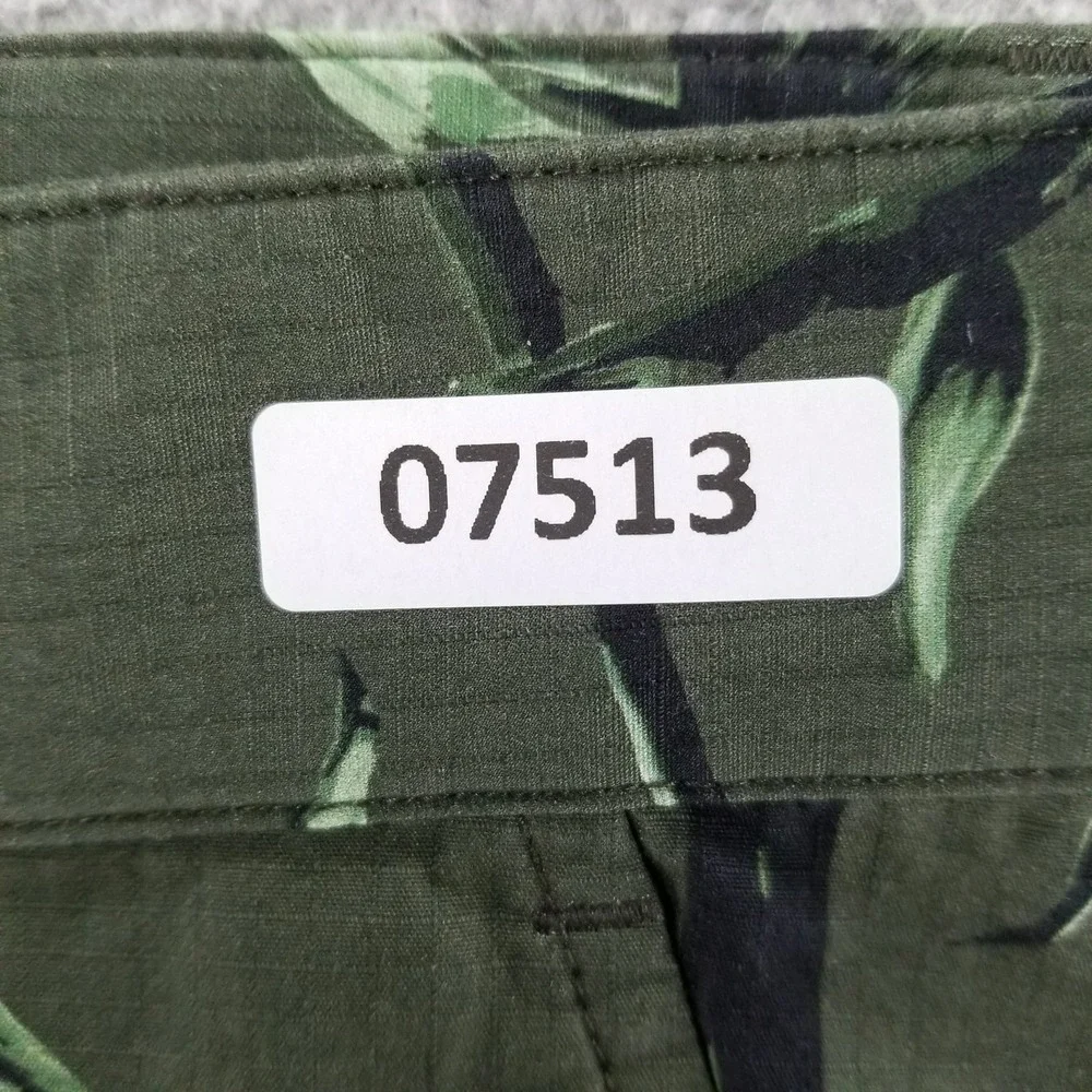 Rag & Bone Shorts Mens 40 Green Army Floral Ripstop Chino Perry Flat Front Zip